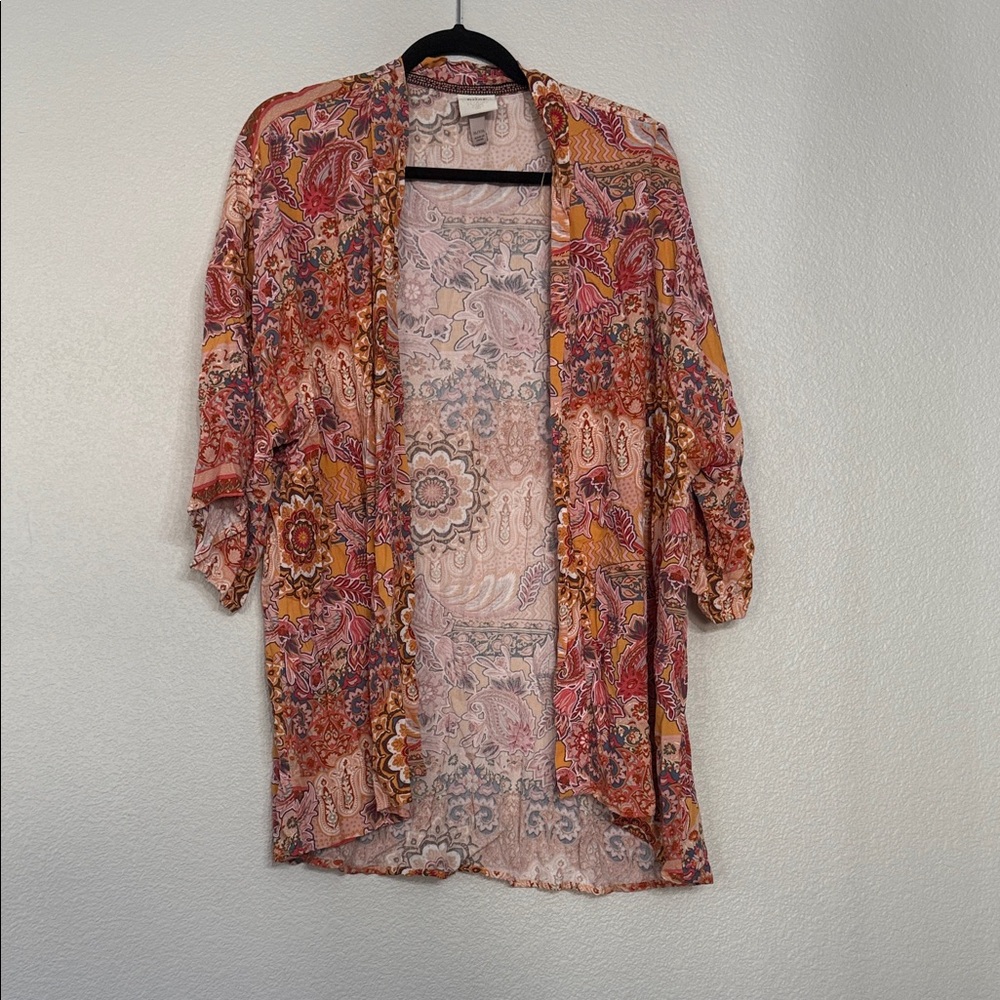 Knox Rose Multicolor Patterned Cardigan